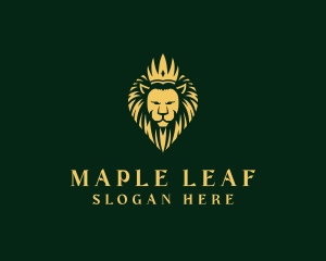 Royal Lion Crown logo design