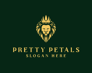 Royal Lion Crown logo design