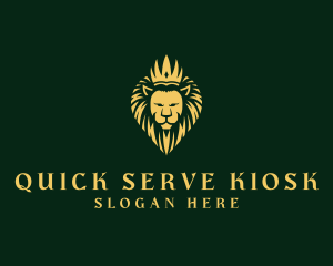 Royal Lion Crown logo design