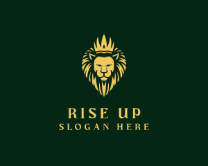 Royal Lion Crown logo design