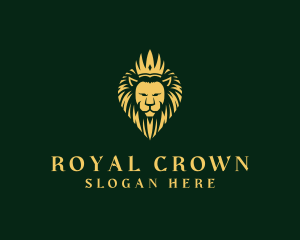 Royal Lion Crown logo design