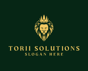 Royal Lion Crown logo design