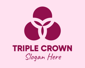 Three - Three Petal Flower Spa logo design
