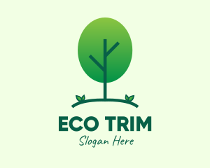 Green Eco Tree logo design