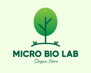 Green Eco Tree logo design