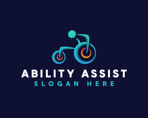 Disability - Disability Wheelchair Paralympics logo design