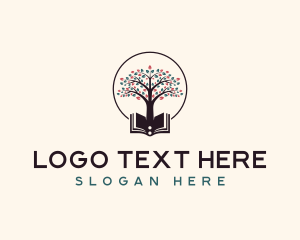 Library - Tree Academic Tutoring logo design