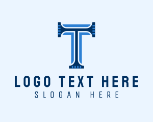 Lettermark - Masculine Legal Pillar logo design