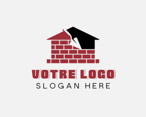Brick - Brick Plastering Trowel logo design
