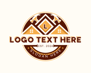 Roof - Hammer Repair Remodel logo design