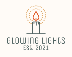 Melting Candle Light  logo design