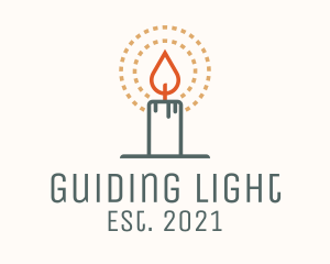 Melting Candle Light  logo design