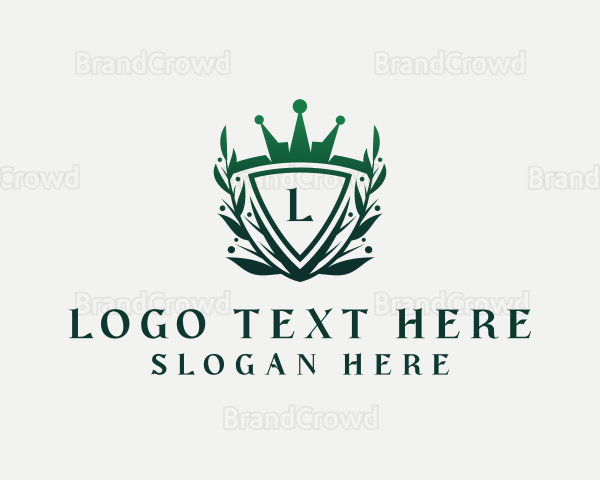 Elegant Crown Shield Logo