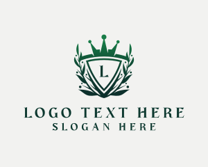 Law Firm - Elegant Crown Shield logo design
