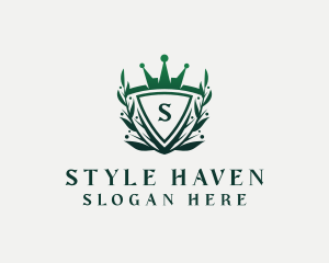 Elegant Crown Shield Logo