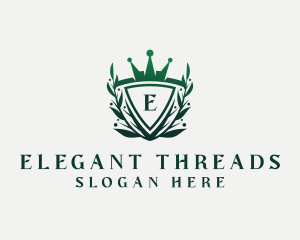 Elegant Crown Shield logo design