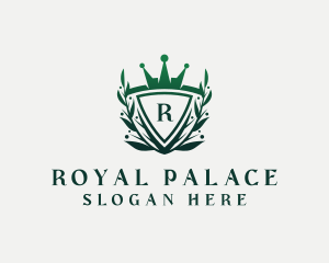 Elegant Crown Shield logo design