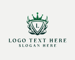 Elegant Crown Shield Logo