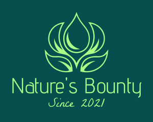 Green Natural Oil logo design