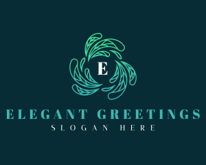 Elegant Wellness Leaves logo design