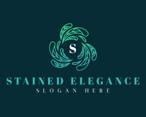 Elegant Natural Leaves logo design