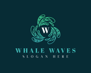 Elegant Wellness Leaves logo design