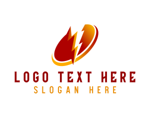 Flash - Lightning Power Energy logo design