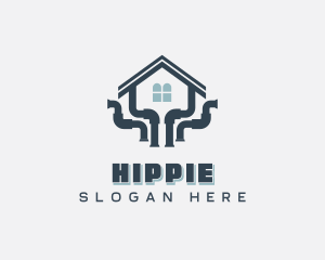 Home Plumbing Pipefitter logo design