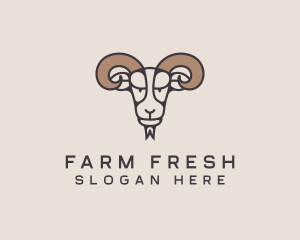 Goat Dairy Farm logo design