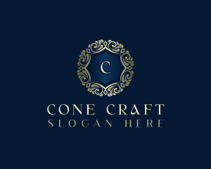 Luxury Ornamental Crest logo design