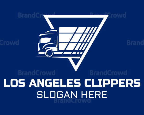 Express Shipping Truck Logo