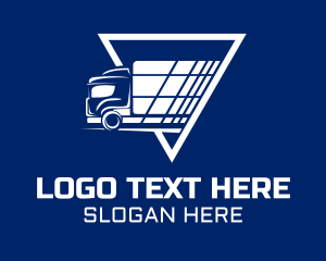 Frieght - Express Shipping Truck logo design