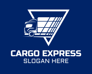 Express Shipping Truck logo design