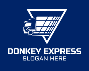 Express Shipping Truck logo design