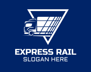 Express Shipping Truck logo design