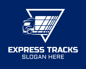 Express Shipping Truck logo design