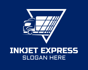 Express Shipping Truck logo design