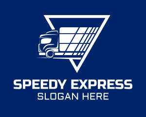 Express Shipping Truck logo design