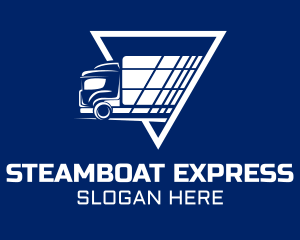 Express Shipping Truck logo design