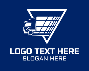 Towing - Express Shipping Truck logo design