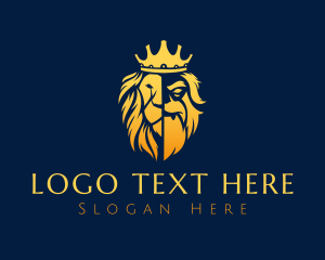 Majestic - Royal Crown Lion logo design
