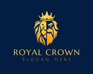 Royal Crown Lion logo design