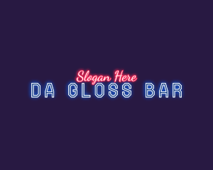 Neon Nightclub Bar logo design