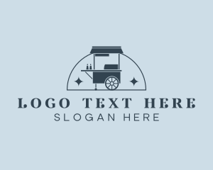 Food Cart Market logo design