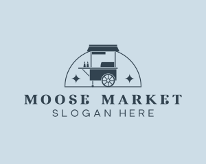 Food Cart Market logo design