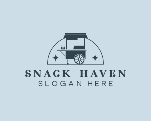 Food Cart Market logo design