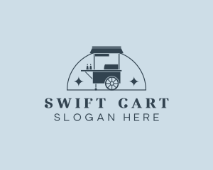 Food Cart Market logo design