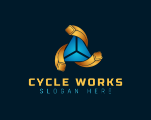 Cycle - Abstract Community Cycle logo design