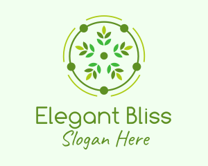 Decorative Flower Leaf Logo