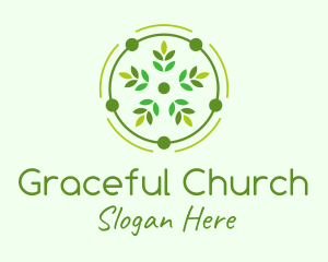 Decorative Flower Leaf Logo